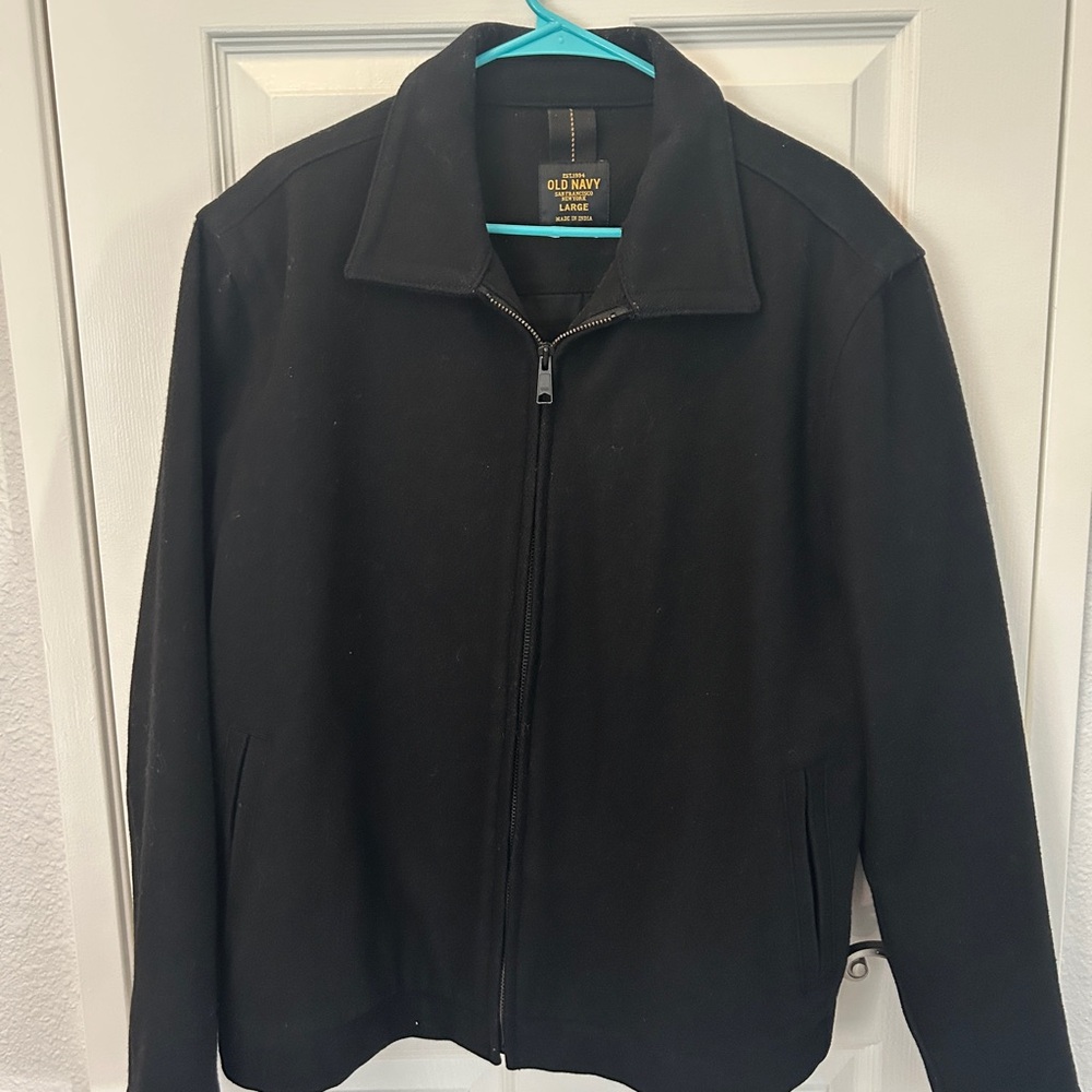 Men’s Old Navy Black Wool Peacoat